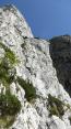 Blick auf den Traunstein-Klettersteig zur Gmundner Hütte