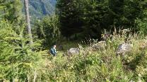 Abstieg zum See