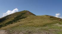Blick vom Sattel zum Polster