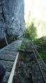 Blick zurück auf der langen Leiterpassage