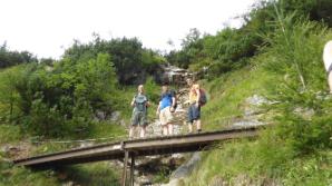 Michi, Günter und Christian am Steg