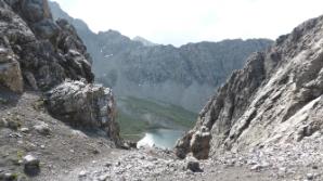 Auf der Dremelscharte, Blick zum Steinsee