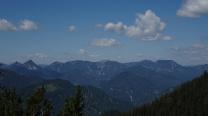 Ausblick (Sonnleitstein, Donnerkogel/Lahnstein, Gippel, usw.)