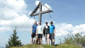 Stefan, Klaus, Klaudia und ich