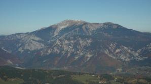 Ausblick vom Blickplatz zum Schneeberg