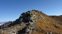 Ausblick auf den Weiterweg Richtung Pfannspitze
