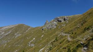 Felsen unterhalb des Almspitz