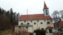 Start bei der Kirche in Hohenberg