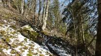 Durch Schneereste aufwärts