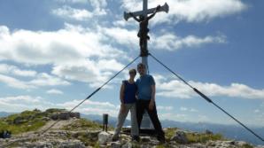 Klaudia und ich am Gipfel