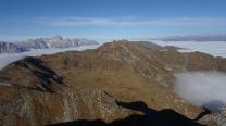 Blick zurück und hinab