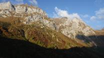 Ausblick am Morgen zurück zum gestrigen Weg