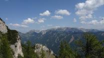 Ausblick in Richtung Norden (TAC Spitze, Leobner Mauer, Hochturm)