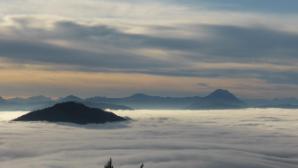 Gesäuse, Gemeindealpe, Dürrenstein, Ötscher. Vorne der Höger