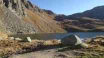 Obstansersee mit Tretboot