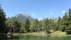 Hochimst Teich mit Bergen