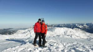 Am großen Höllkogel (hinter uns der Traunstein)